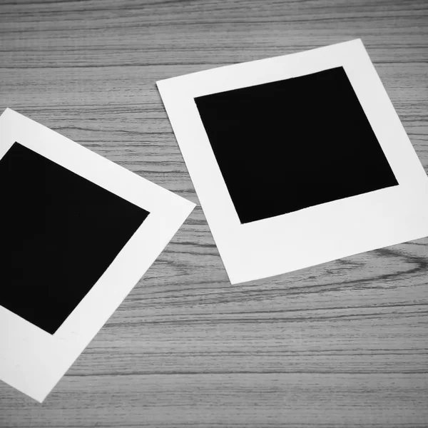 Toon de stijl foto frame zwart-witte kleur — Stockfoto
