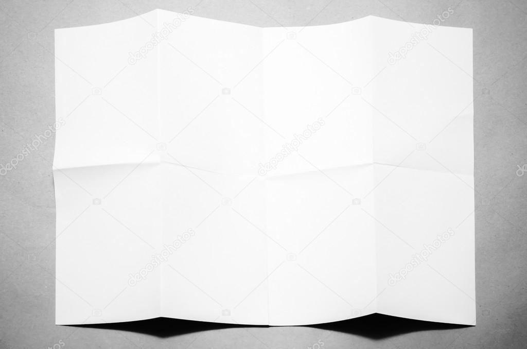 Empty Crumpled paper black and white color tone style