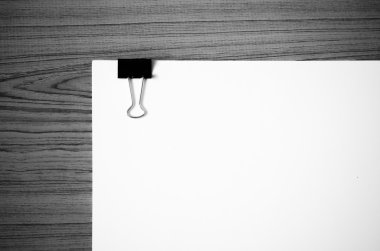 Kağıt ahşap siyah ve beyaz renk tonu stil üzerinde