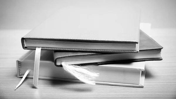 Stack of book black and white color tone style — Stock Photo, Image