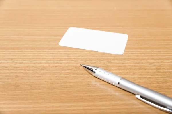 Business card and pen — Stock Photo, Image