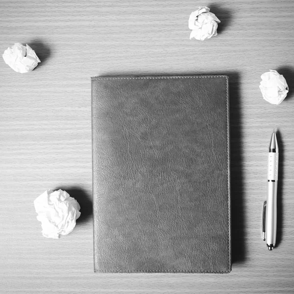 Notebook negru și alb stil de culoare — Fotografie, imagine de stoc