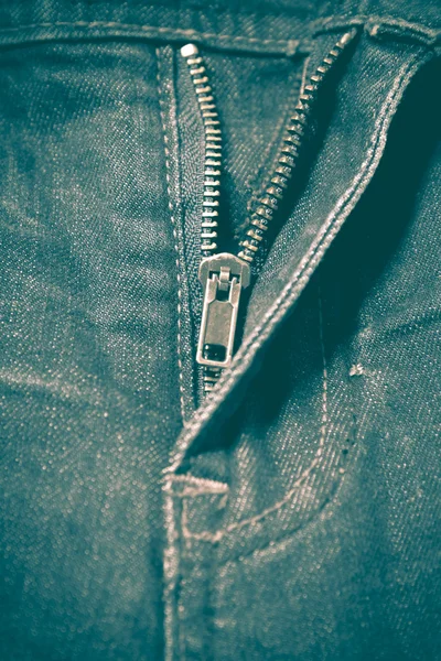 Zip i jean retro vintage stil — Stockfoto