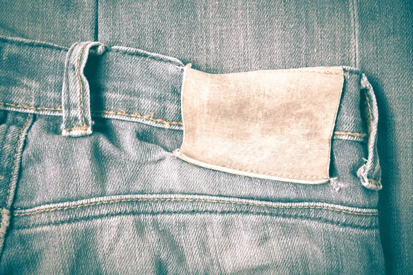 Štítek na jean kalhoty vintage stylu retro — Stock fotografie