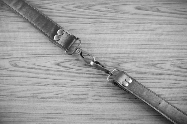 Leather strap black and white color tone style — Stock Photo, Image