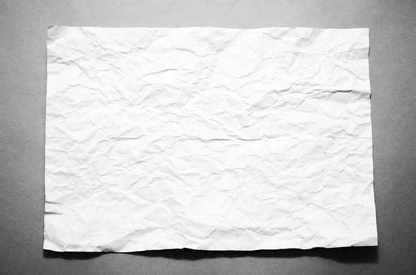 A4 size crumpled paper black and white color tone style — Stock Photo, Image