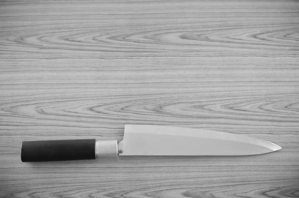 Couteau de cuisine noir et blanc style ton de couleur — Photo