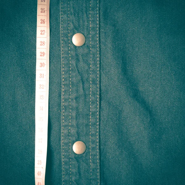 Měřicí pásky a jean textury retro vintage styl — Stock fotografie