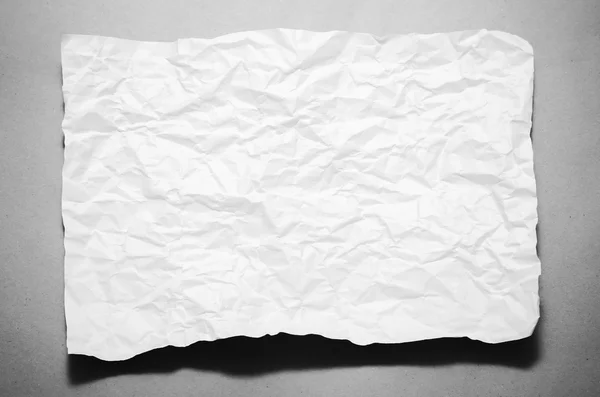 A4 tamaño papel arrugado color blanco y negro estilo de tono — Foto de Stock