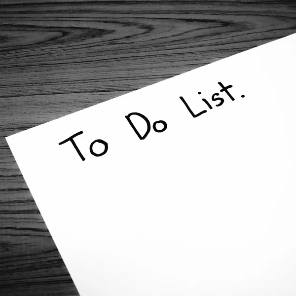 Write to do list — стоковое фото