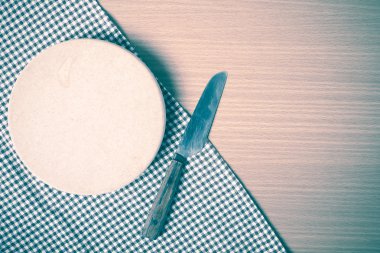 bıçak ve kesme tahtası vintage tarzı