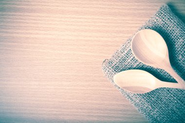 tahta kaşık vintage tarzı