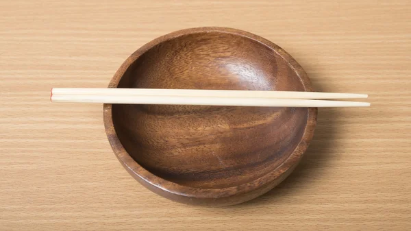 Empty bowl with chopstick — Stock Photo, Image