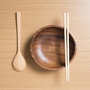 chopstick ile boş kase