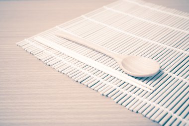 tahta kaşık ve çubuk vintage tarzı