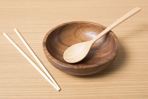 空碗筷子 — 图库照片