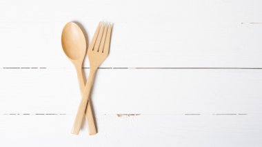 tahta kaşık ve çatal