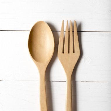 tahta kaşık ve çatal
