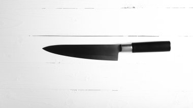 mutfak bıçak siyah ve beyaz rengi stili