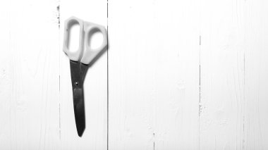 siyah ve beyaz rengi stil makas