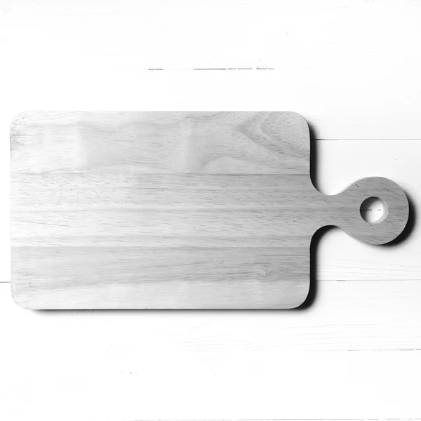 Cutting board svart och vit ton färg stil — Stockfoto