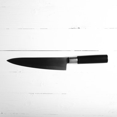 mutfak bıçak siyah ve beyaz rengi stili