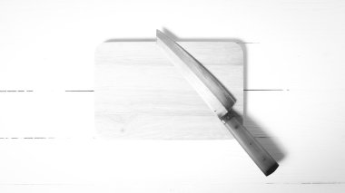 siyah ve beyaz sesi yönetim kurulu bıçak ve kesme