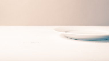 boş tabak vintage tarzı