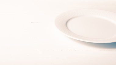 boş tabak vintage tarzı