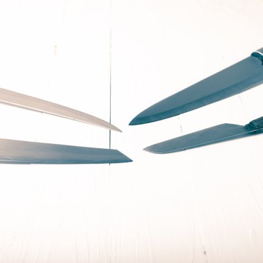 mutfak bıçak vintage tarzı