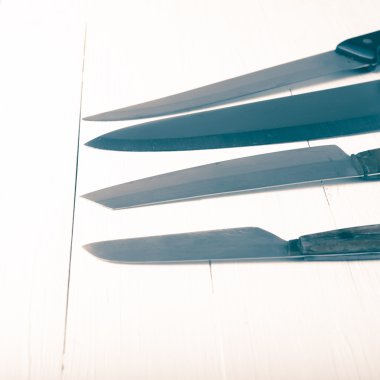 mutfak bıçak vintage tarzı