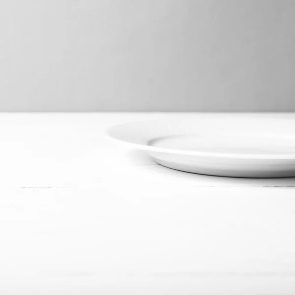 Tomma skålen svart och vit ton färg stil — Stockfoto
