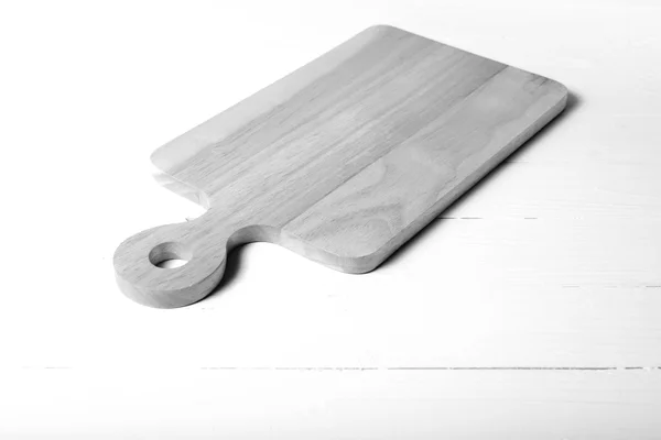 Cutting board svart och vit ton färg stil — Stockfoto