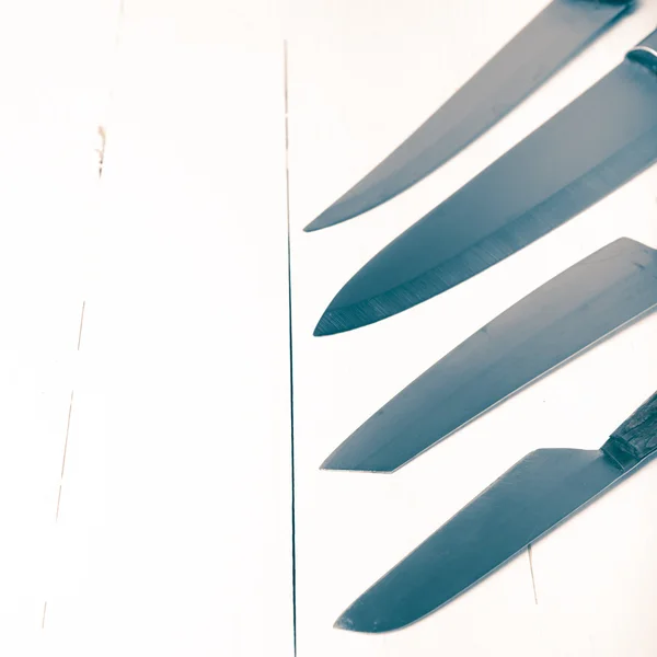 Kitchen knife  vintage style — Stock Photo, Image