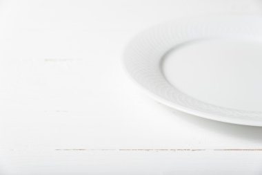 beyaz bitti boş tabak