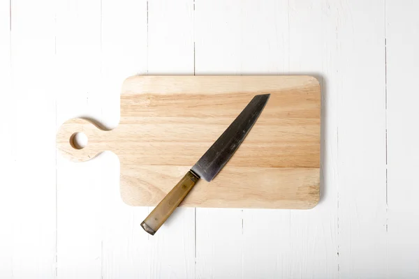 Κουζίνα μαχαίρι για την κοπή του σκάφους — Φωτογραφία Αρχείου