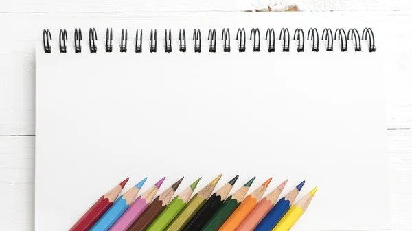 Anteckningar med färg penna — Stockfoto