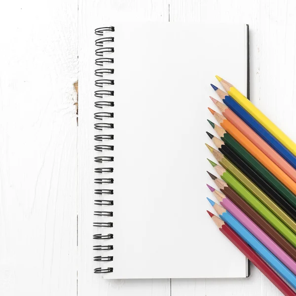 Anteckningar med färg penna — Stockfoto