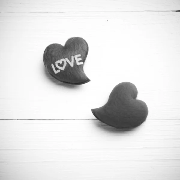 Heart black and white tone color style — Stock Photo, Image