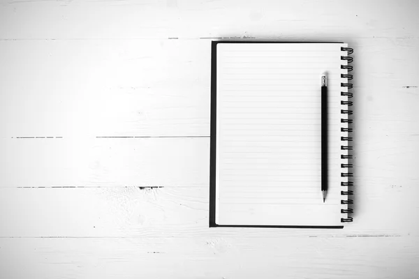 Siyah ve beyaz kalem stilini ile not etmek — Stok fotoğraf