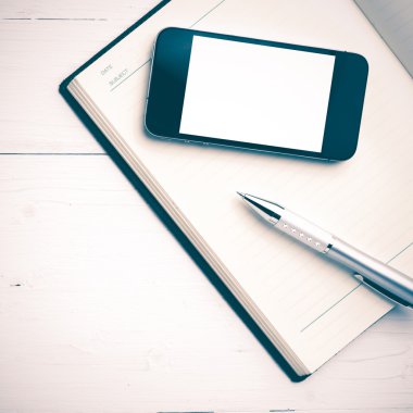 defter vintage tarzı akıllı telefon