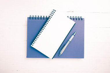 defter ve kalem vintage tarzı