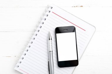 Not defteri ve cep telefonu