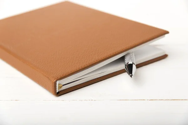 Notebook and pen — Stock Photo, Image