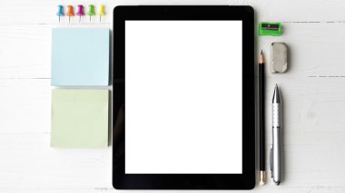 Ofis, banka donatımı ile tablet