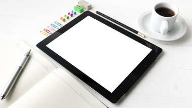 Ofis, banka donatımı ile tablet