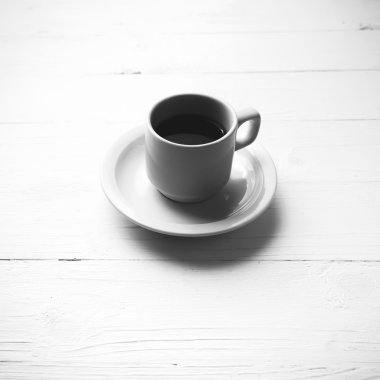 Kahve Kupası siyah ve beyaz renk stili