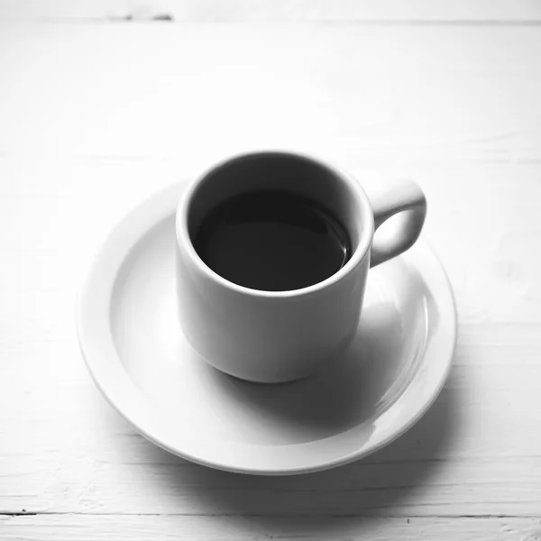 Taza de café negro y blanco estilo de color — Foto de Stock