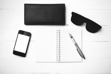 Gadget'ı siyah ve beyaz renk stili ile not etmek