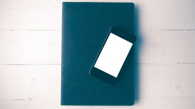 cep telefonu ve dizüstü vintage tarzı